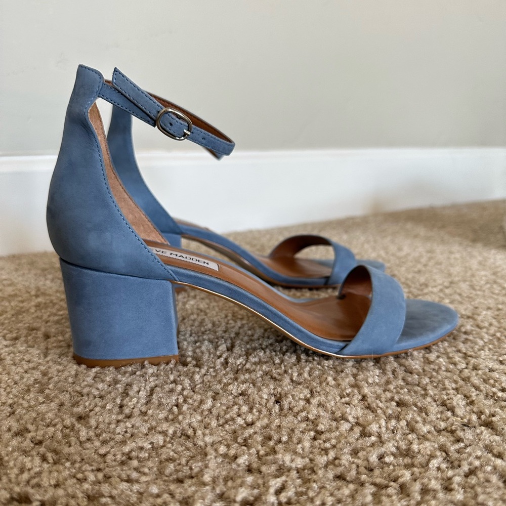 Steve Madden Irenee heels. Size 9.5. Light blue